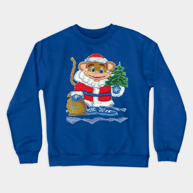 New Year Monkey 2016 Crewneck Sweatshirt by olgart